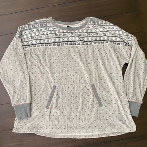 Simply Vera Vera Wang Women's Plus Size 2X Crewneck Soft Loungewear Sweatshirt